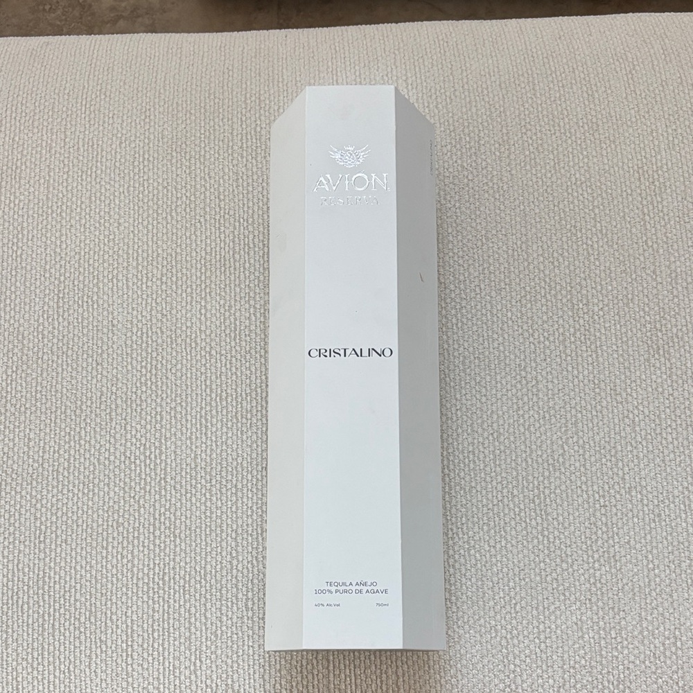 Avion reserva cristalino tequila 100% pure agave BOX ONLY